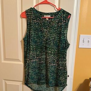 Green Sleeveless Women's Top